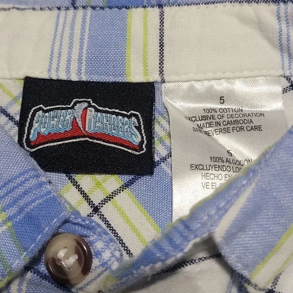 Power Ranger button up plaid graphic shirt - Picture 4 of 6
